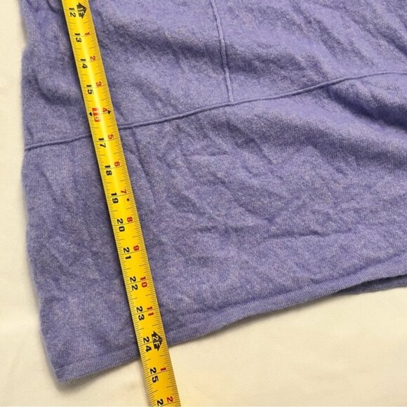 Made in Italy Merino Wool Cashmere Tunic Sweater Periwinkle | Women's Medium - Picture 8 of 8